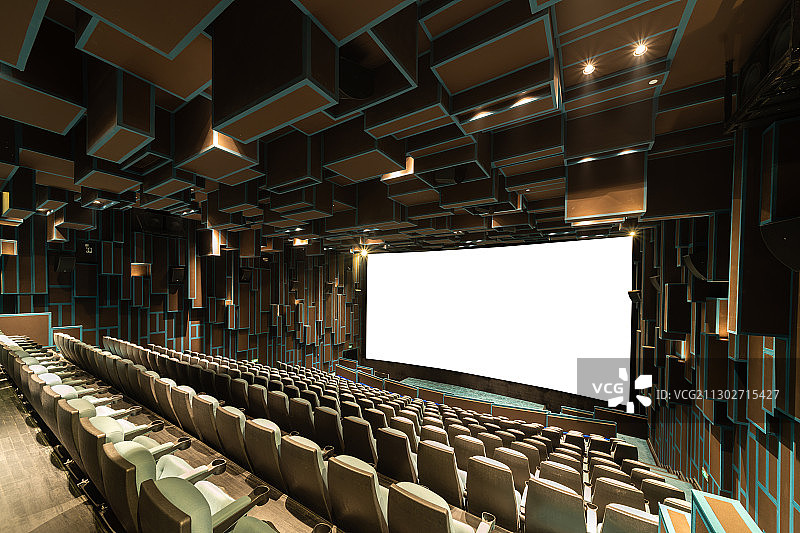 无人的电影院放映厅图片素材