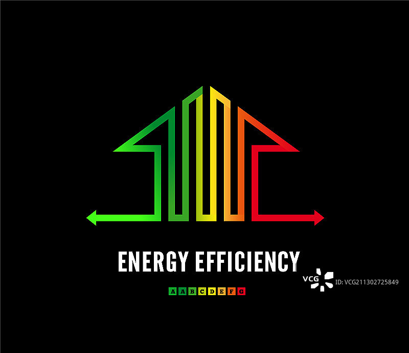 房屋能效等级标志生态房屋标志图片素材