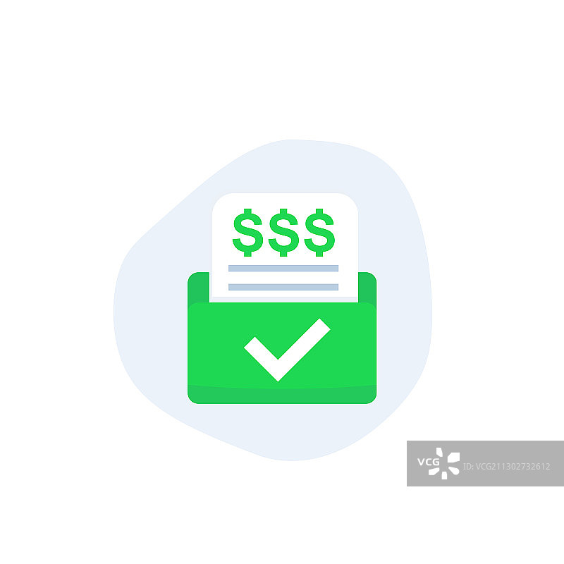 发票账单表格或支付图标图片素材