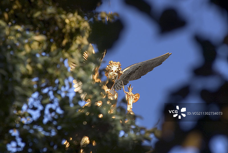 和平天使，慕尼黑，巴伐利亚，德国图片素材