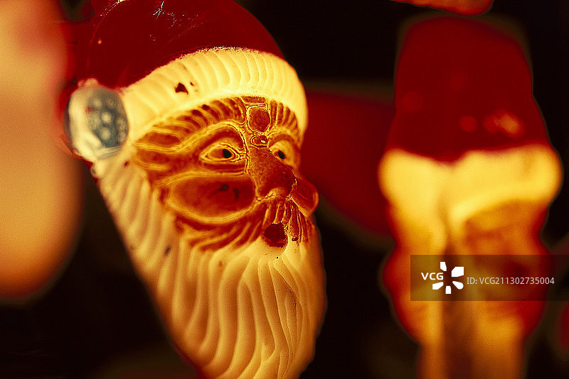 圣诞老人串灯图片素材