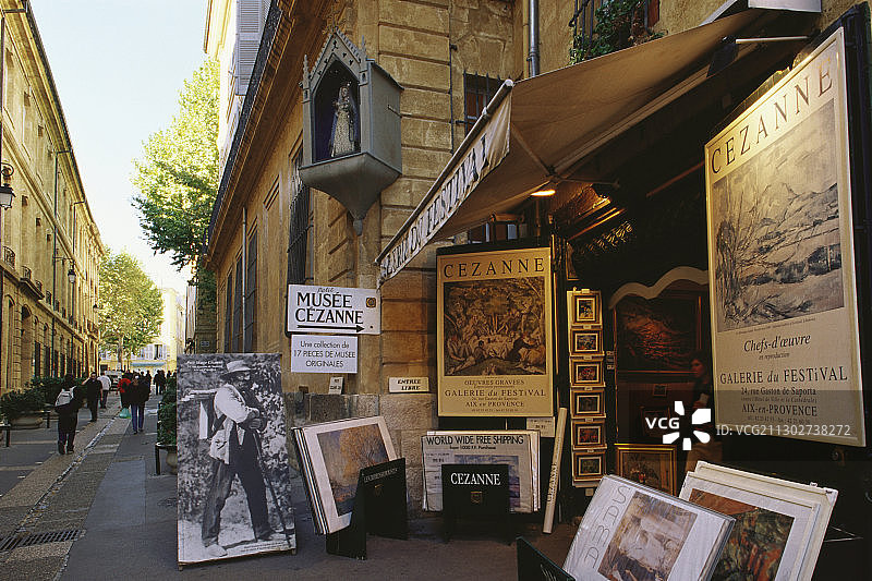 塞尚小博物馆，法国普罗旺斯地区艾克斯图片素材