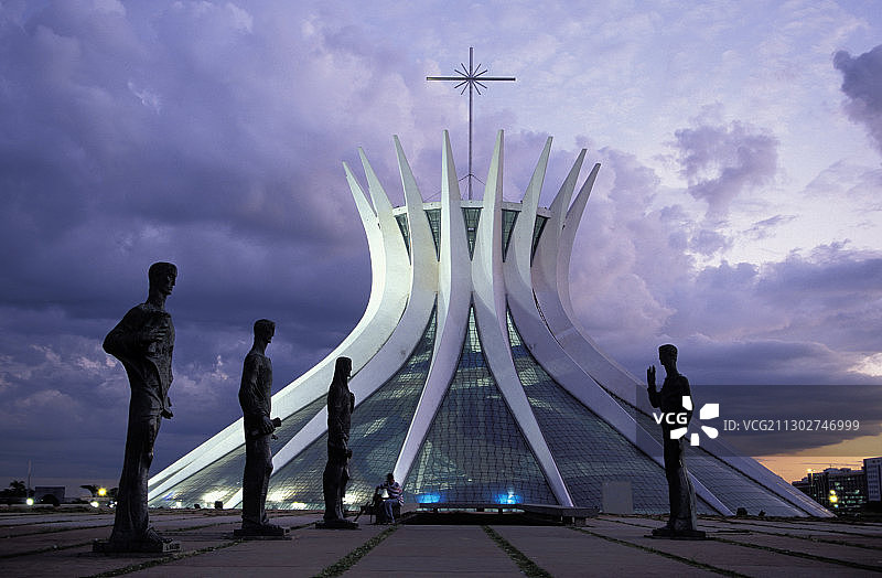 巴西利亚大教堂，巴西图片素材