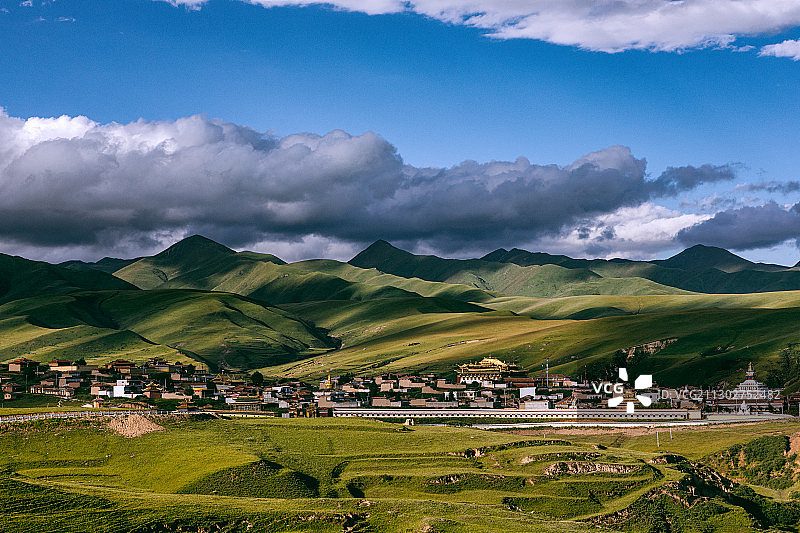 四川省阿坝县郎依寺图片素材