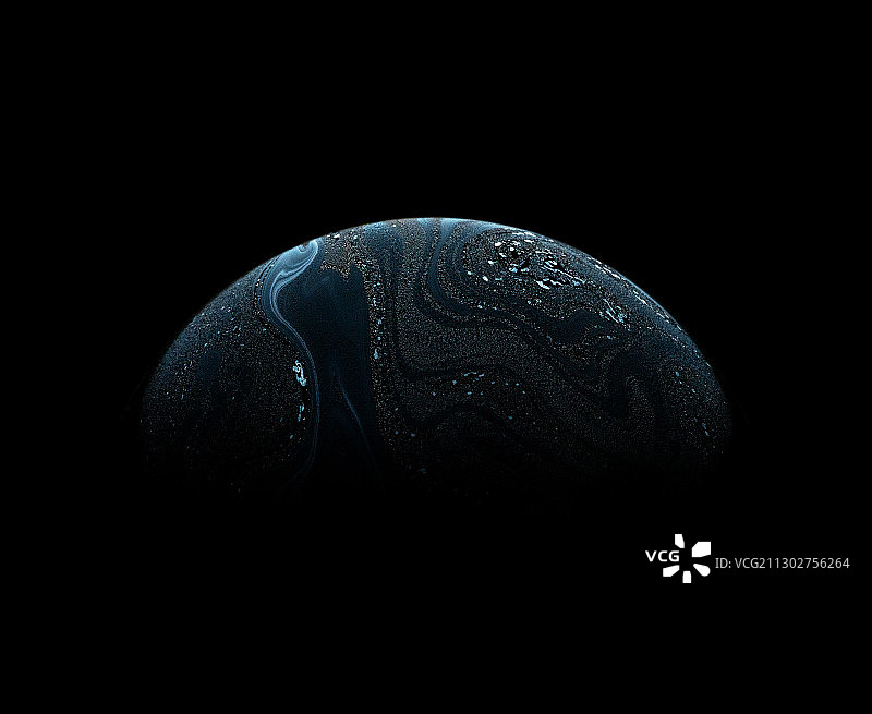 泡泡系列-冰原星球图片素材