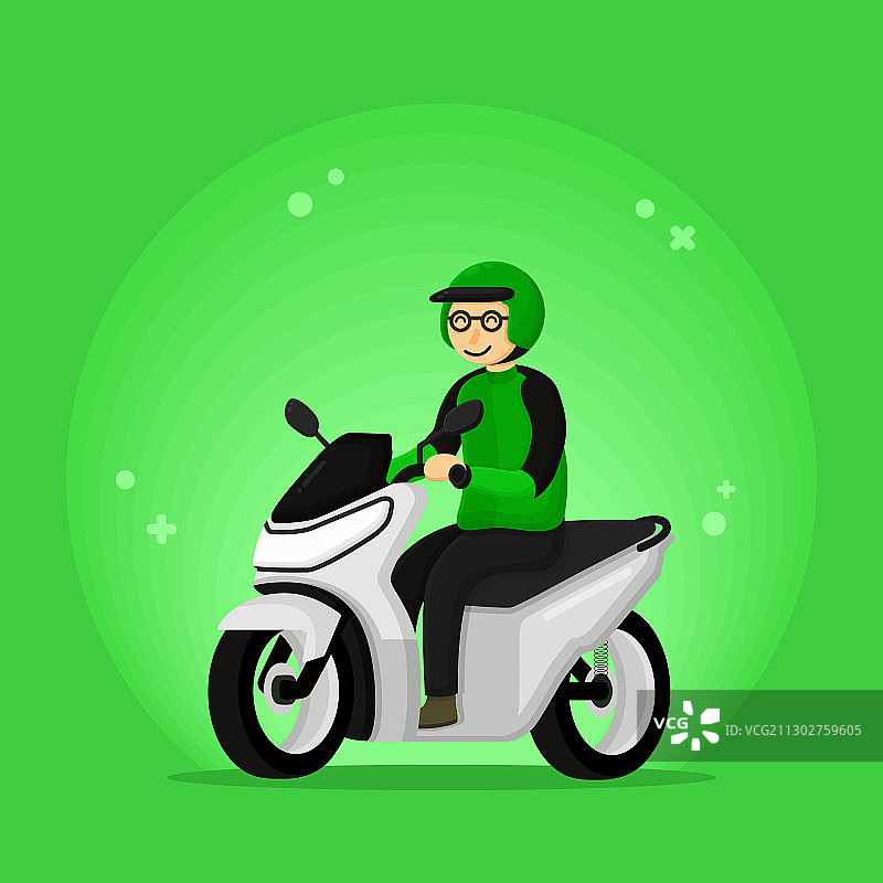 摩托车运输司机图片素材