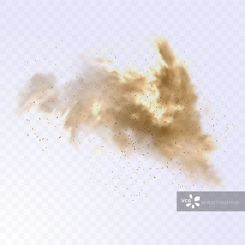 逼真的尘埃云与颗粒图片素材