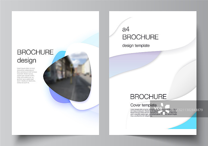 布局a4格式现代封面模型图片素材