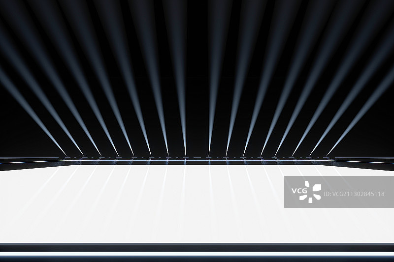 3D现代抽象镭射灯T台图片素材