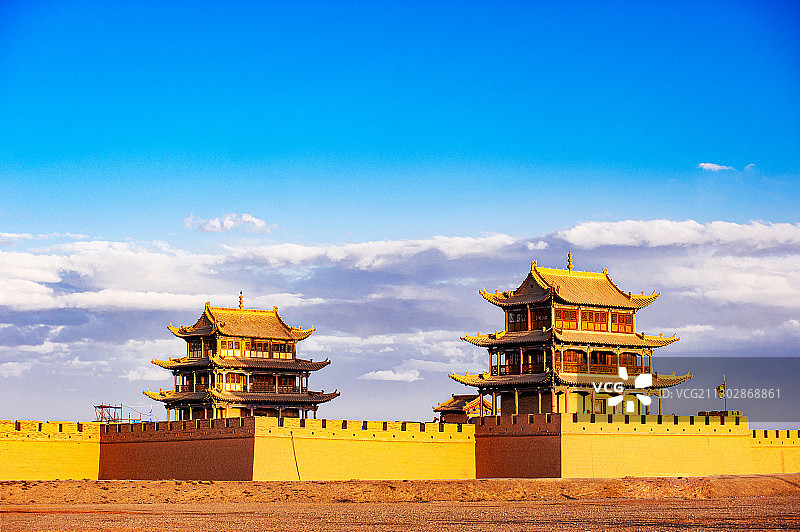 嘉峪关城楼图片素材