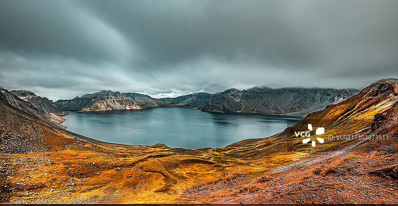 长白山天池秋韵图片素材