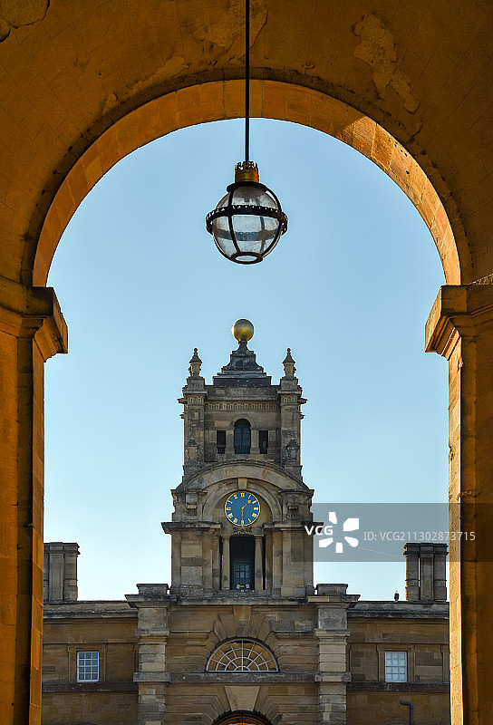 丘吉尔庄园布莱姆尼宫一角图片素材