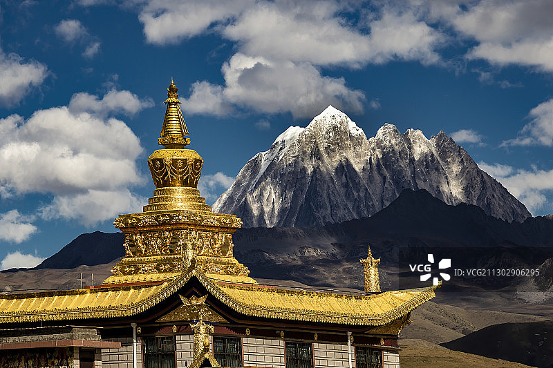 塔公寺.金顶图片素材