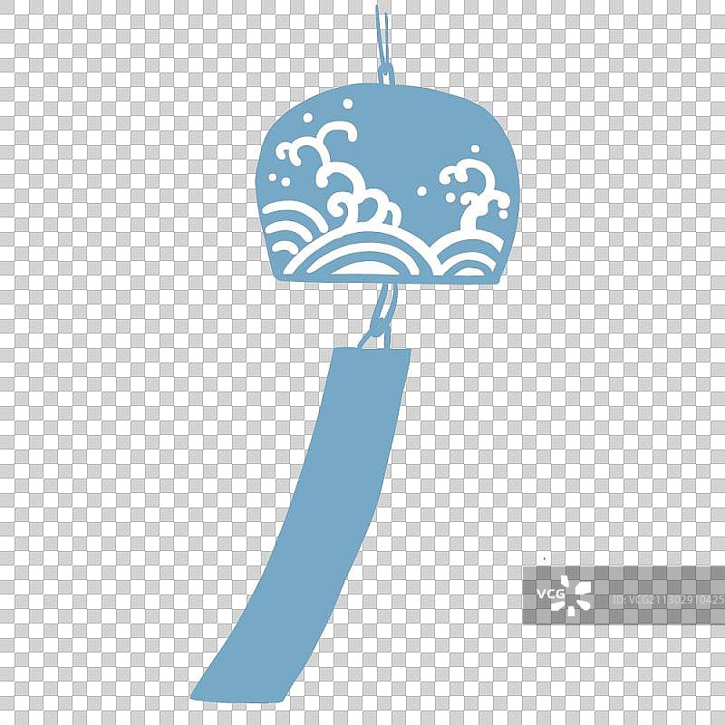 日式小物贴纸夏天风车风铃图片素材