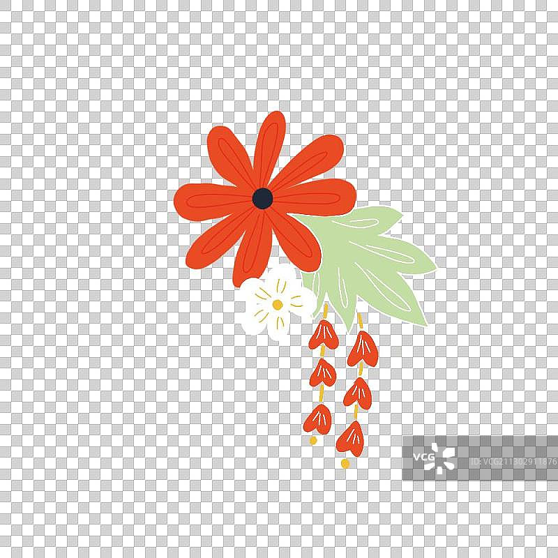 日式小物贴纸日本头饰图片素材