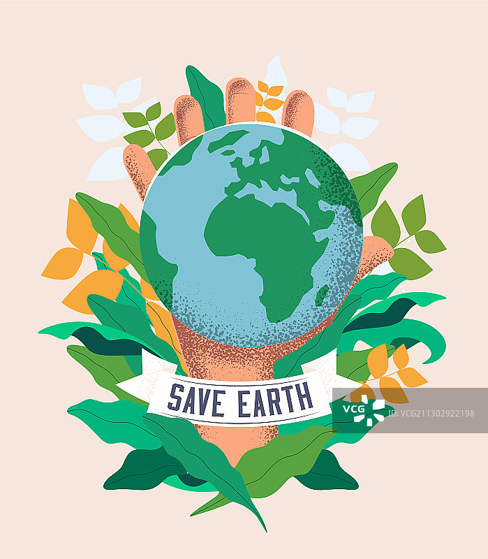 拯救地球世界环境日概念图片素材