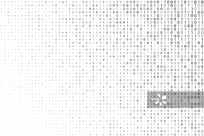 带二进制代码数字的白色数码背景图片素材