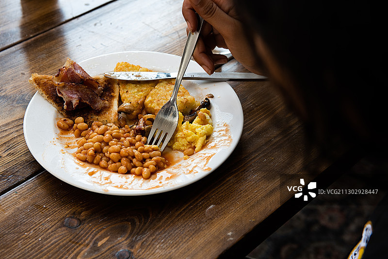 英式早餐：半食图片素材