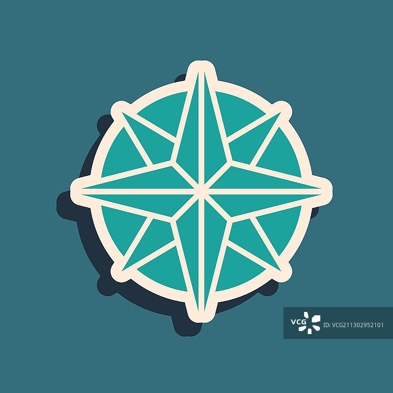 绿色风向标图标图片素材