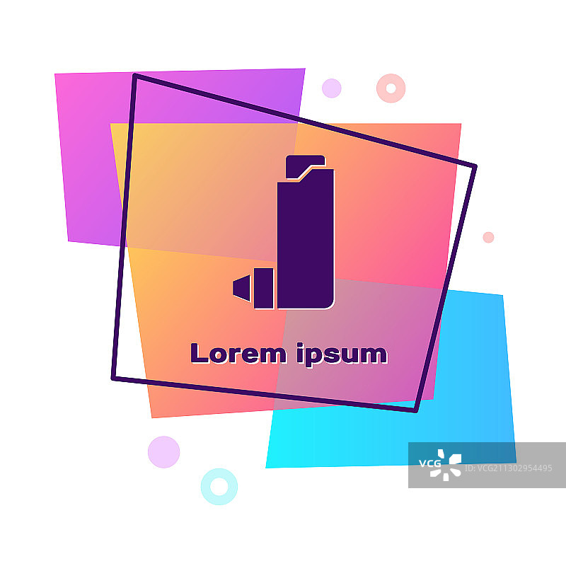 紫色吸入器图标图片素材