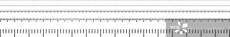 不同比例的标尺标记图片素材