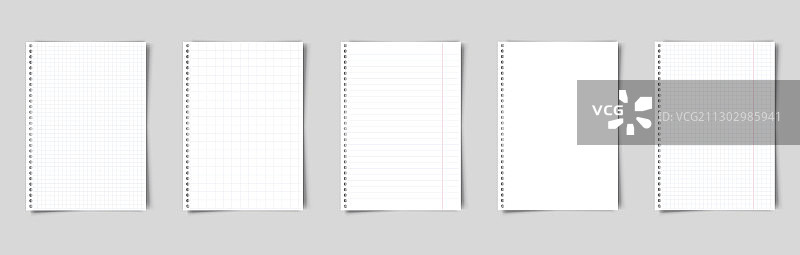 A4纸笔记本或书页图片素材