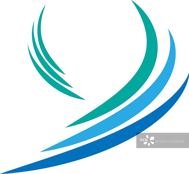 波浪标志图标集图片素材