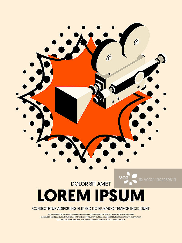 电影和电影现代复古海报图片素材