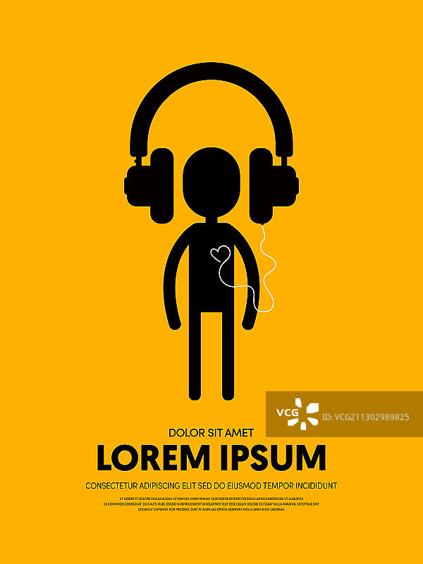 复古抽象音乐海报背景图片素材