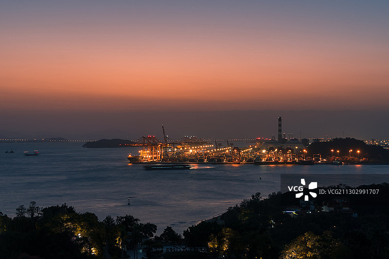 厦门日光岩拍摄厦门港口图片素材