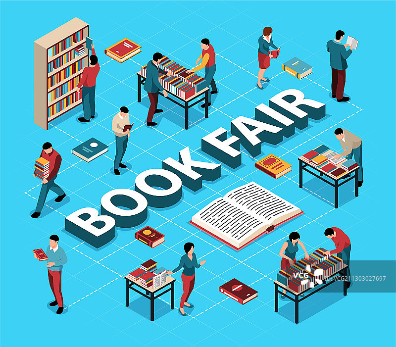 书展流程图图片素材