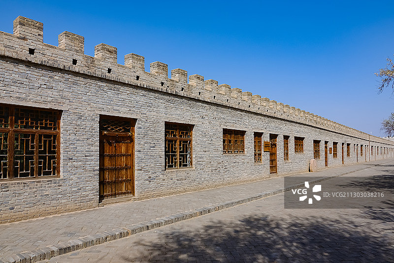 黄沙古渡景区城墙图片素材