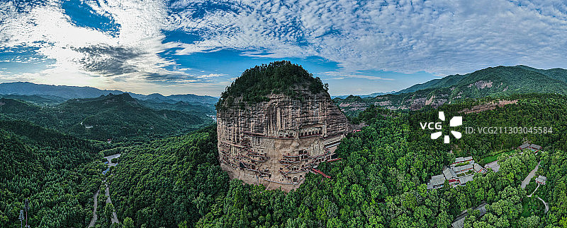 麦积山石窟图片素材