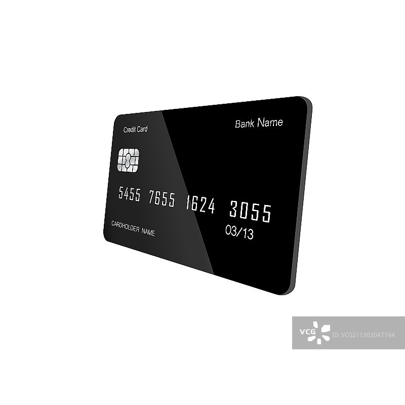 信用卡或借记卡扁平3D图标图片素材