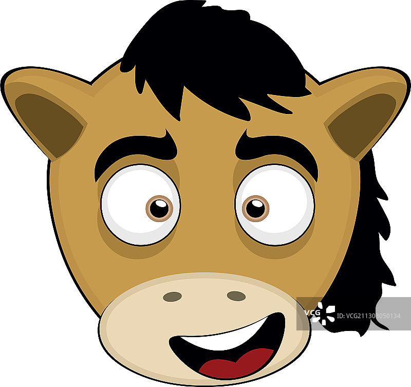 可爱的小马的脸图片素材