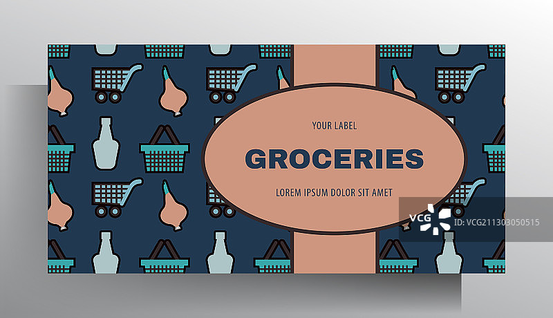 食品杂货店banner设计模板图片素材