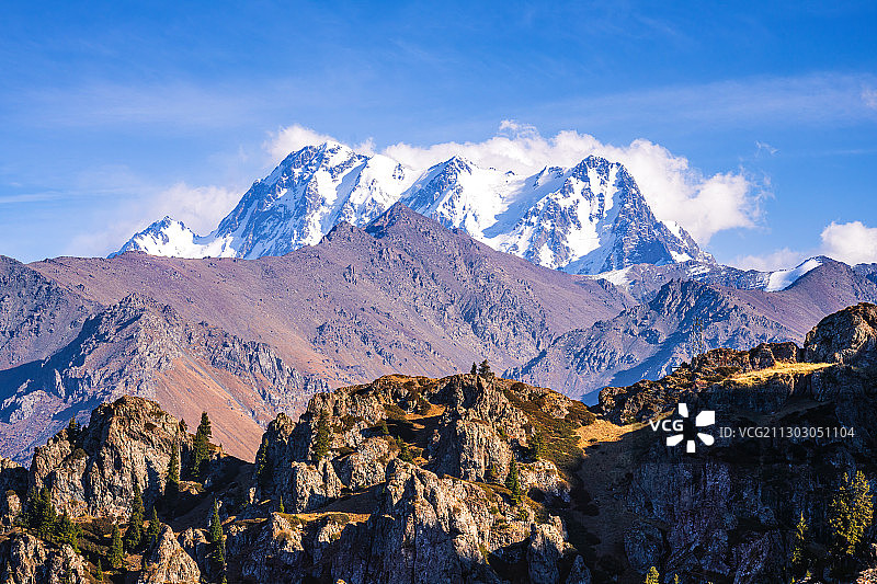 中国新疆昌吉回族自治州阜康市天山天池旅游风景区图片素材