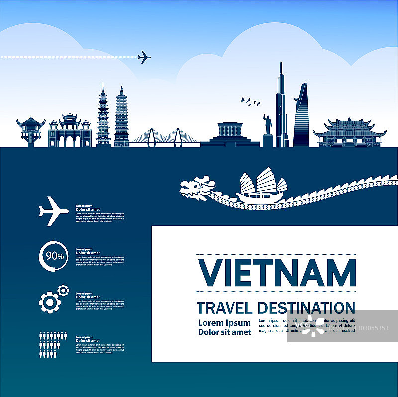 越南旅游目的地图片素材