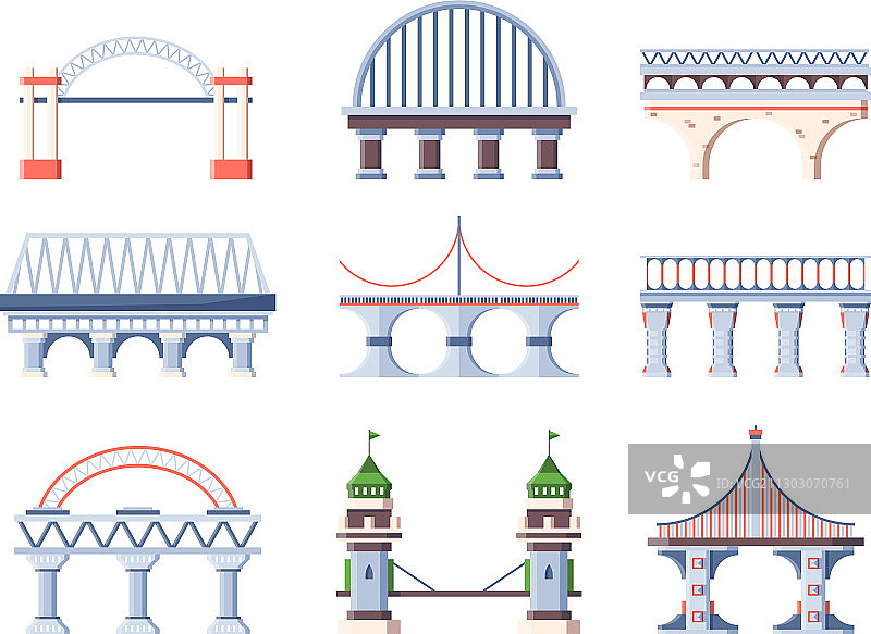 拱桥城市建筑图片素材