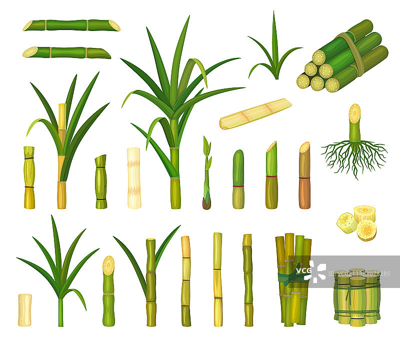 甘蔗卡通图标素材图片素材