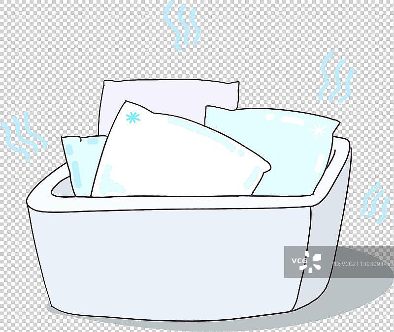 元素：冷链中的冰袋图片素材