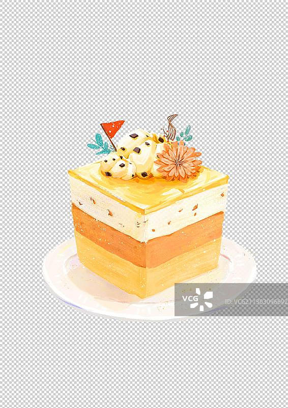 鲜花奶油蛋糕图片素材