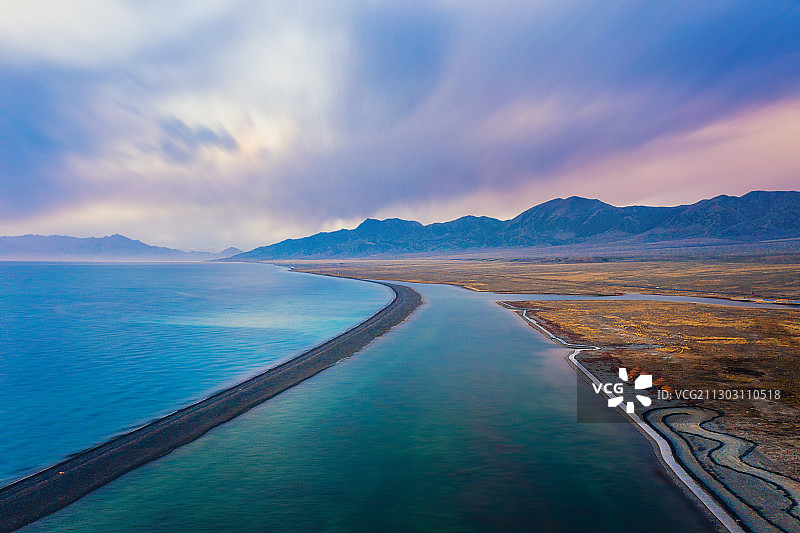 中国新疆博乐市赛里木湖旅游风景区图片素材