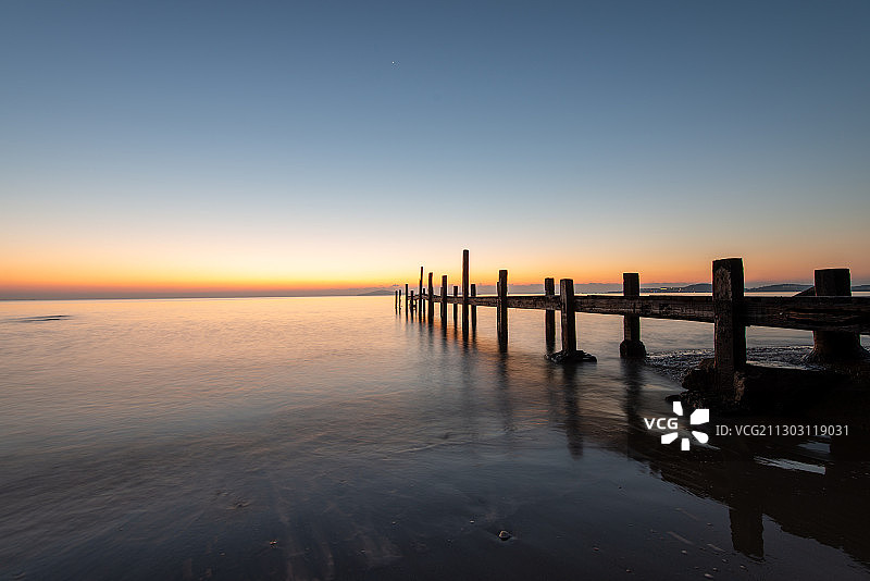 海边木栈道图片素材