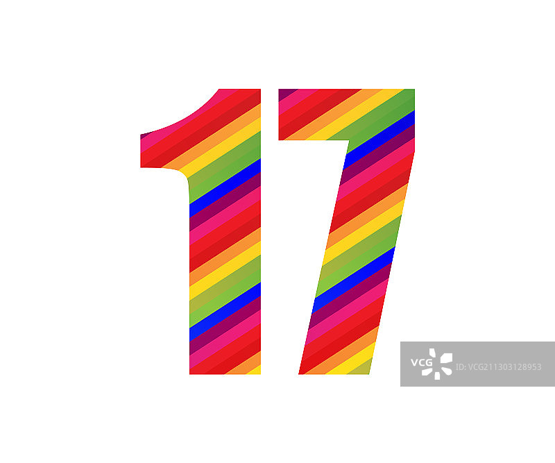 彩色彩虹风格17数字图片素材