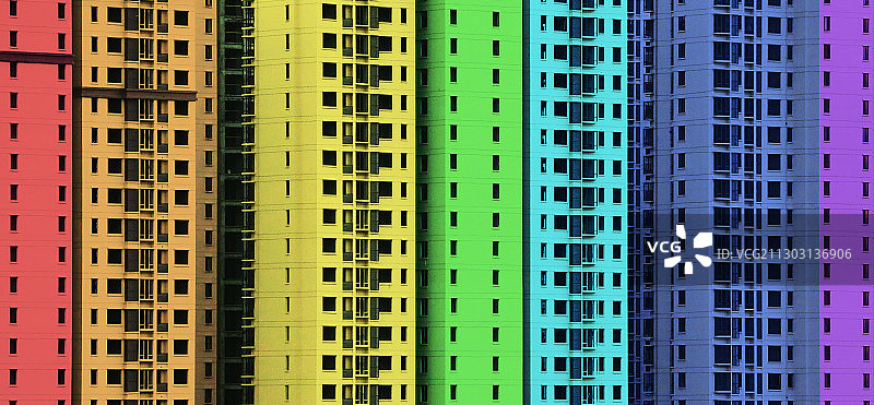 彩虹墙图片素材