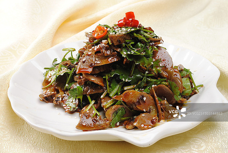 香辣鸡胗图片素材