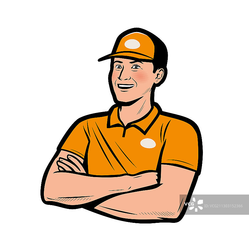 快递员物流服务logo图片素材