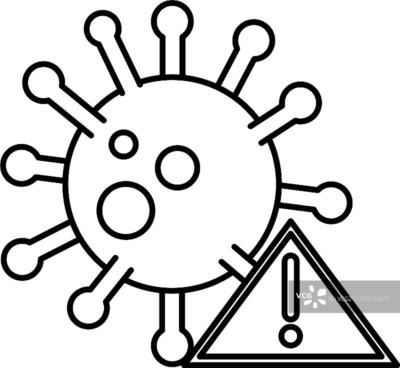 新冠肺炎疫情防控，警惕危险图片素材