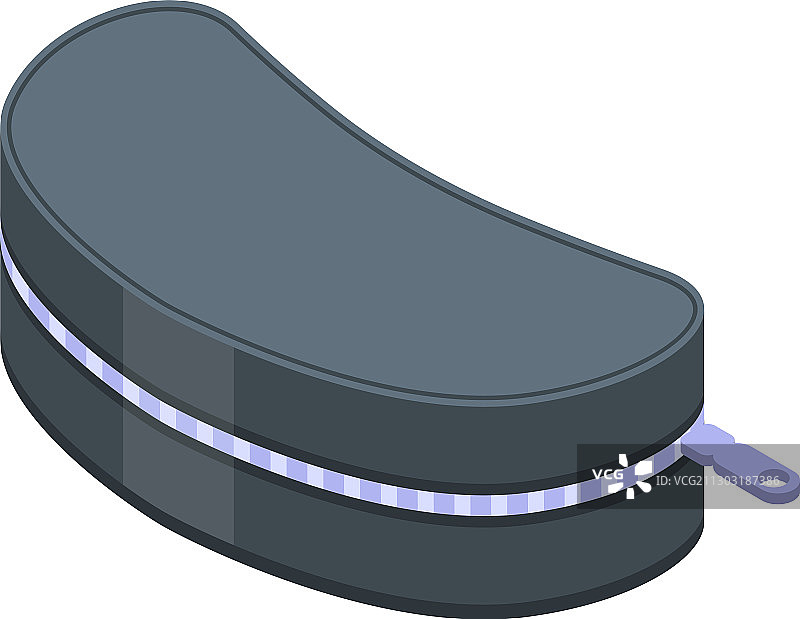 眼镜盒图标2.5D风格图片素材